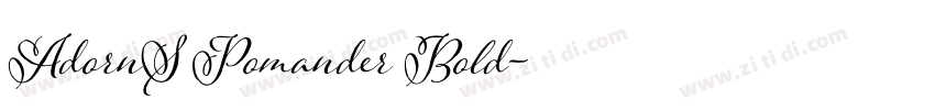 AdornS Pomander Bold字体转换
